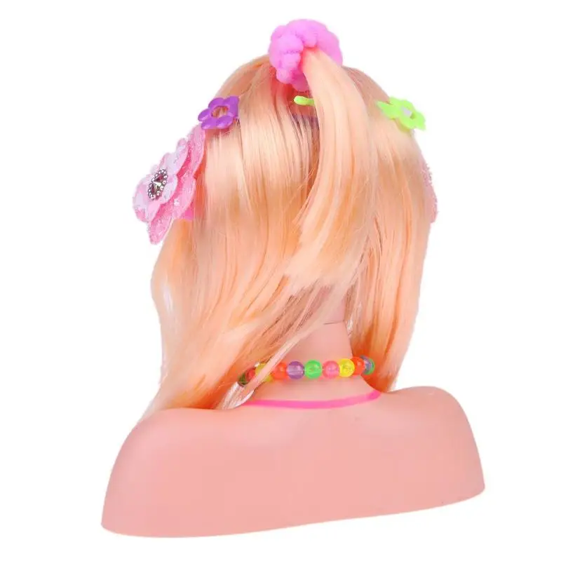 Fun Half Body Makeup Hairstyle Doll Mannequin Head Pretend Play Toys For Children Princess Dressing Learning Beautiful Girls Toy