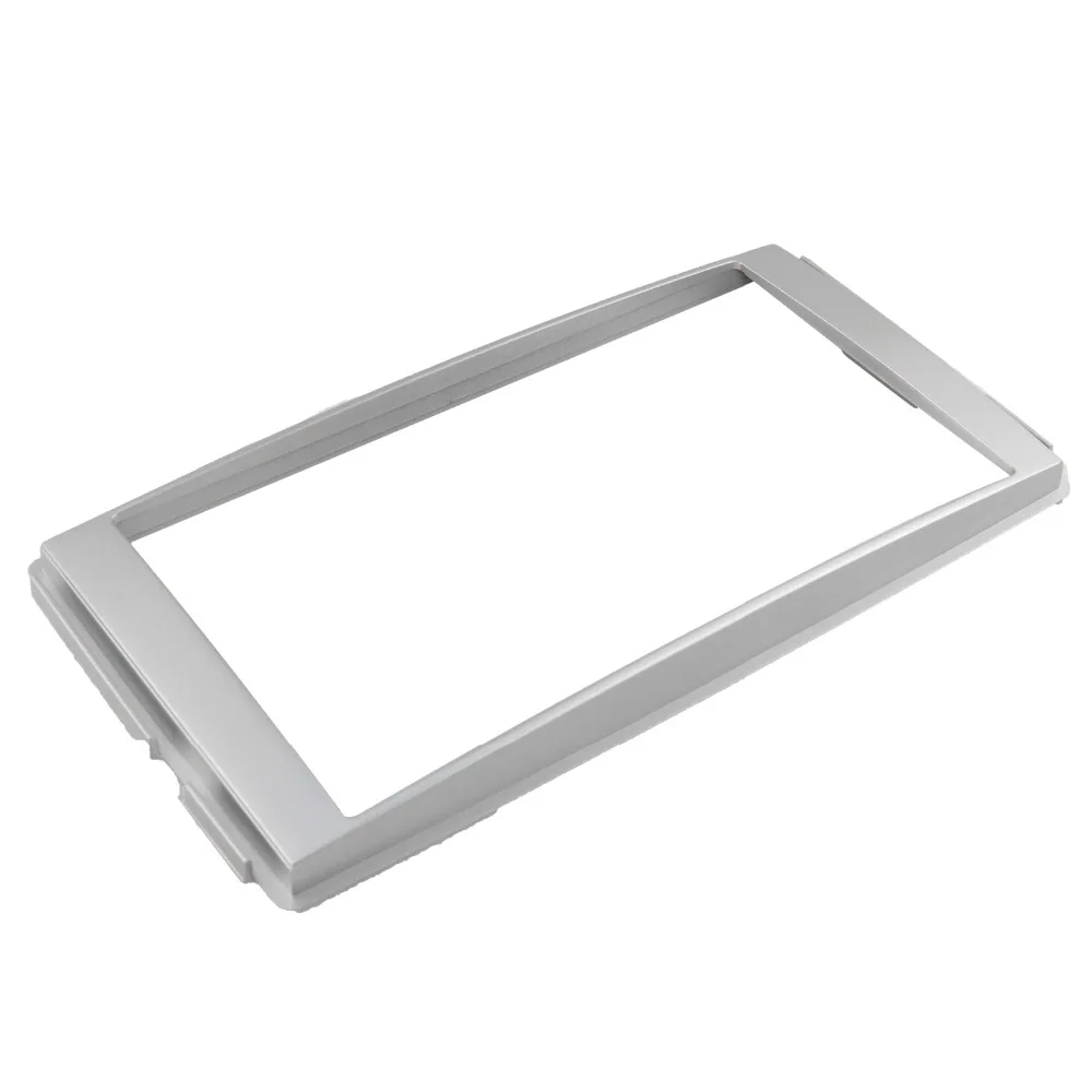 Double Din Stereo Panel for Hyundai Santa Fe 2006-2012 Fascia Radio DVD Dash Mounting Installation Trim Kit Face Frame