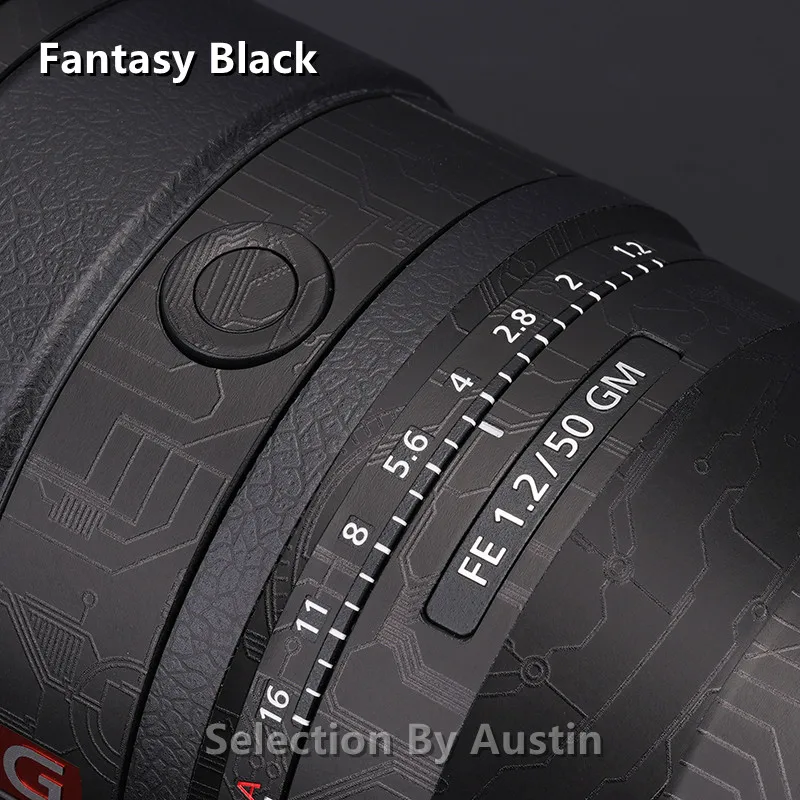 Calcomanía de piel de lente SEL50F12GM para Sony FE 50 1.2GM, Protector de película antiarañazos para lente