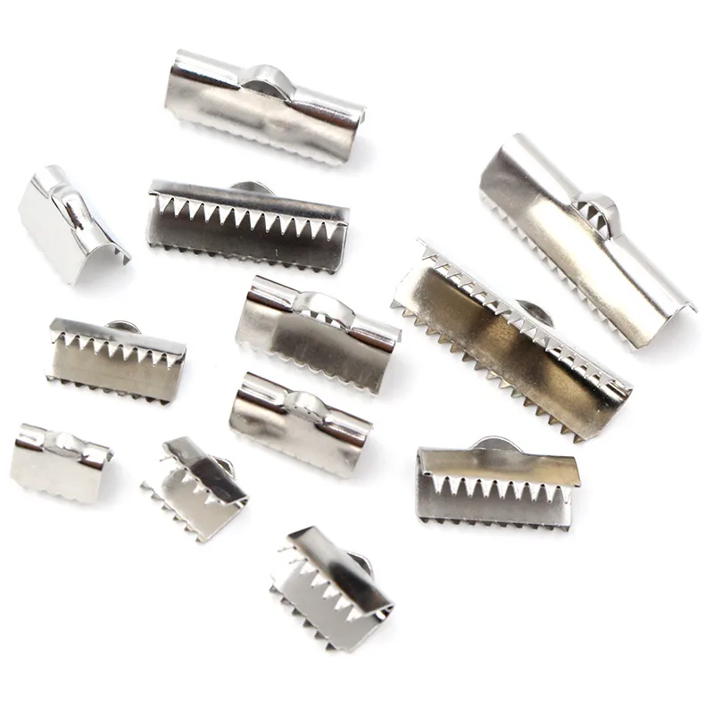 30pcs Stainless Steel Drop Extender Chain Pendant End Spacer Caps End Crimp Crod Bukle Tip Clasp DIY Jewelry Making Accessories