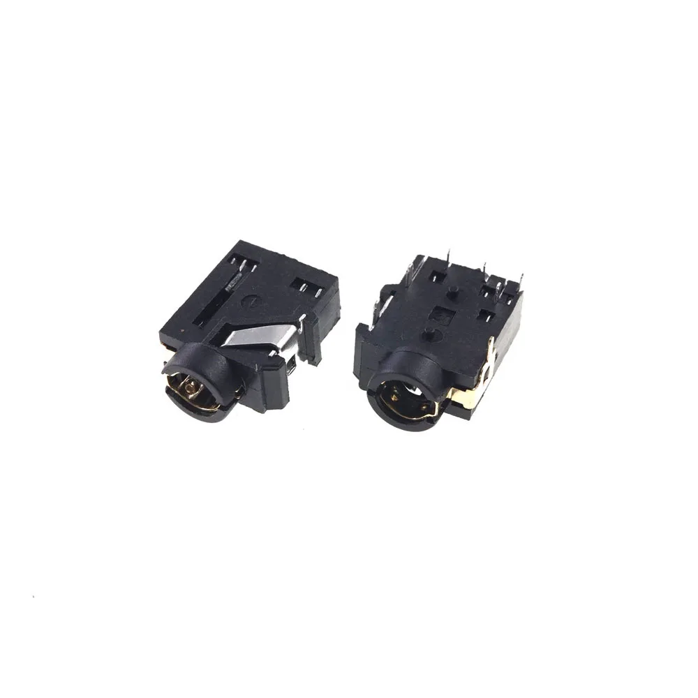 Imagem -03 - Telefone Jack 3.5 mm Pinos Tomada de Áudio Estéreo para Pólos Plugue de Áudio Através do Furo Ângulo Direito Contatos Condutores 1000 Peças