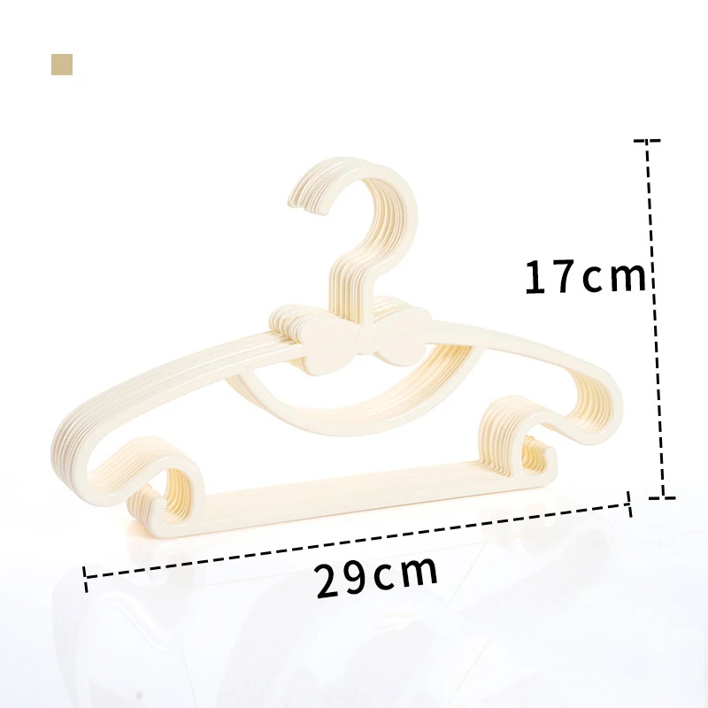 10PCS Kids Clothes Hanger Racks Portable Display Hangers Plastic Children Coats Hanger Baby Clothing Organizer