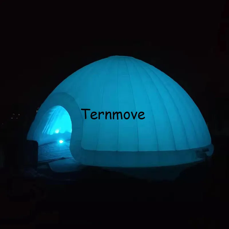 Fantastic indoor oxford inflatable dome tent with led light,transformable lighting dome shape office equipment tent for sale