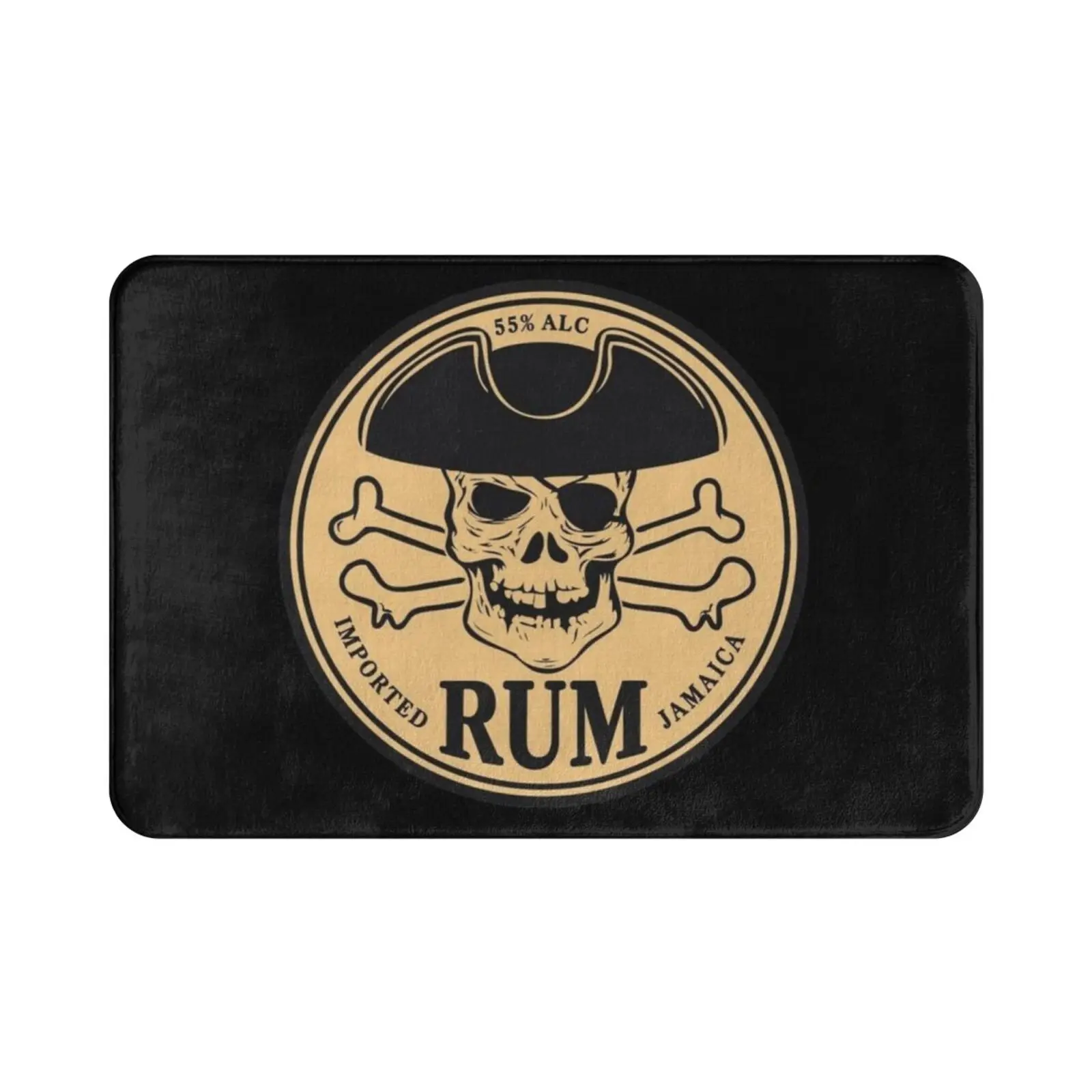 Imported Rum Jamaica Carpet Mat Rug Cushion Soft Rum Drinking Funny Drink Ocean Party Rum Ham Booze Drunk Liquor Pirate