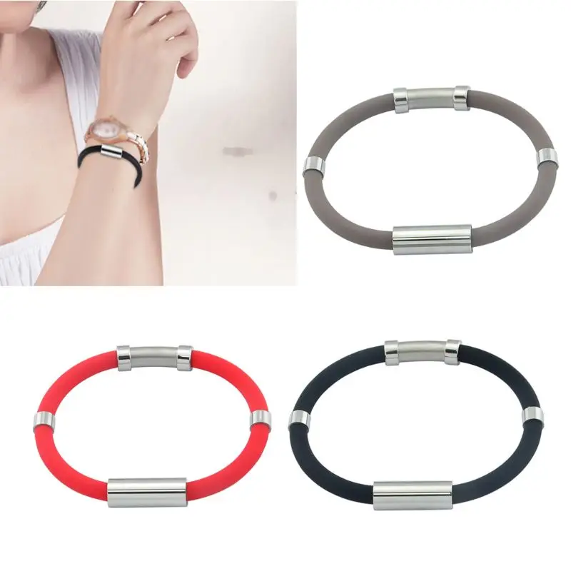 Winter Adjustable Anti-Static Bracelet Eliminate Body Static Magnetic Sports Wristband Silicone Bracelet Unisex Jewelry