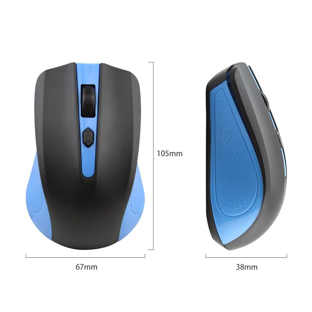 CHYI-Mini souris d'ordinateur sans fil, périphérique ergonomique optique, USB 2.4 mesurz, PC portable, petite souris 3D pour ordinateur portable, ordinateur portable