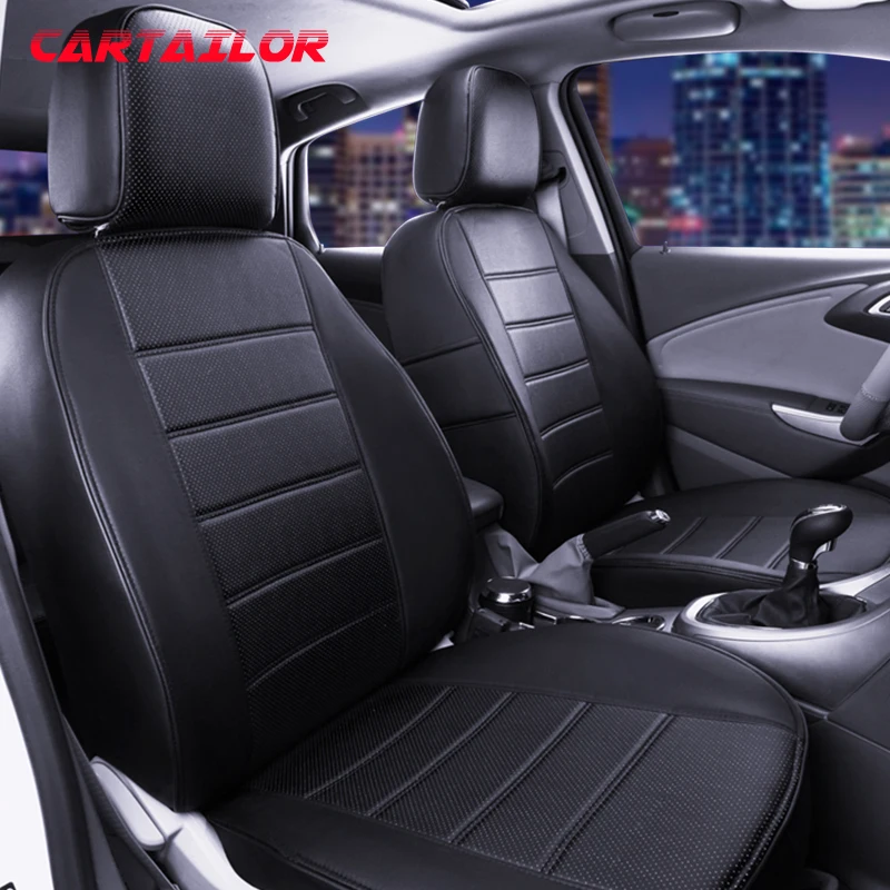 

CARTAILOR Automobiles Seat Covers & Supports for Ford Ranger Car Seat Cover Set PVC Cars Seats Interior Accessories Auto Cushion