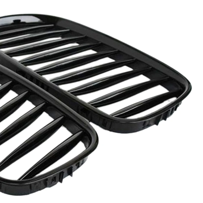 E85 Grille, Front Replacement Kidney Grill for BMW Z Series Z4/E85 2003-2008(Gloss Black) view 4