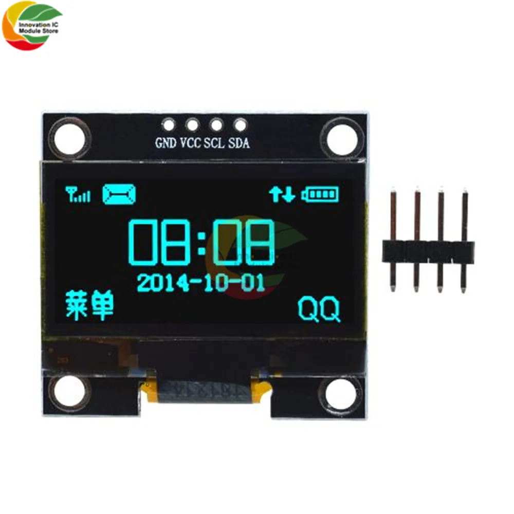 Tela lcd digital oled, 4pin, 1.3 polegadas, iic i2c serial, 128x64 bant1106, módulo para arduino 12864, placa de tela lcd