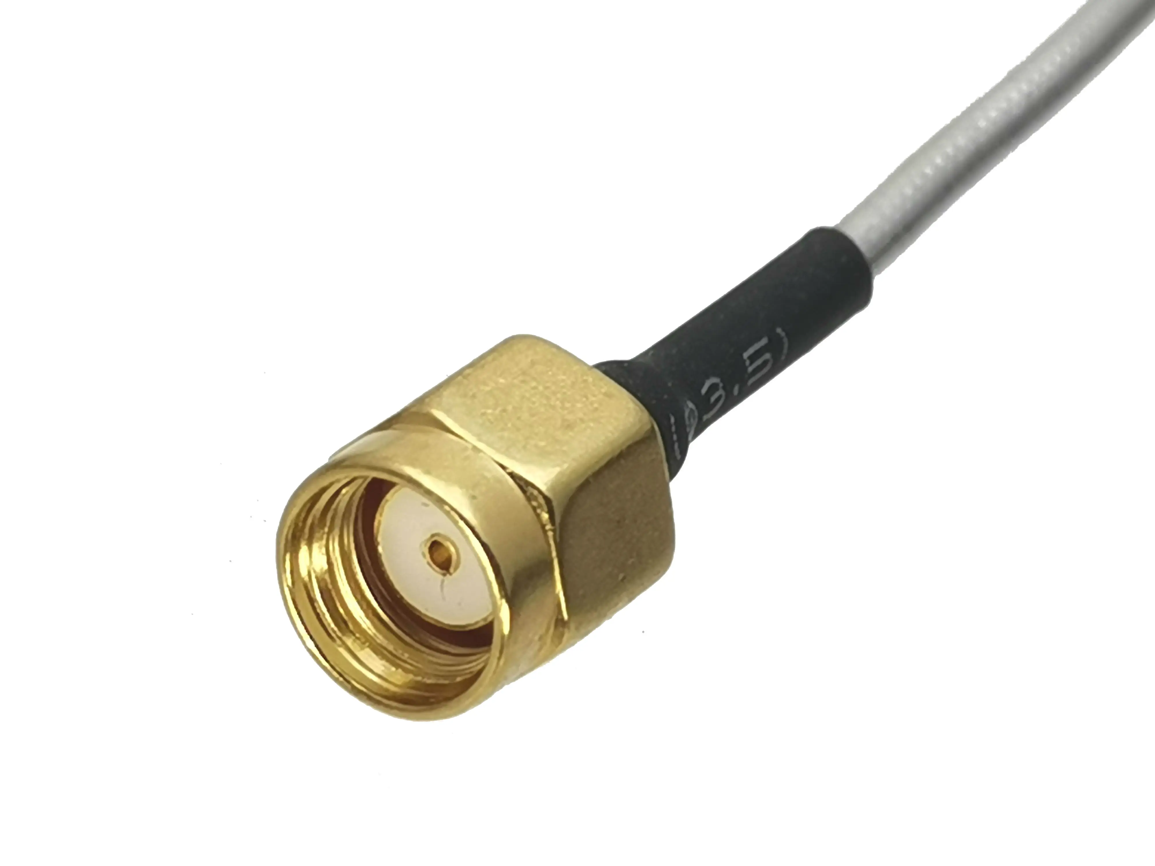 1 peça-conector masculino rg405 x 10m, conector coaxial rf semiflexível, cabo 4 polegadas