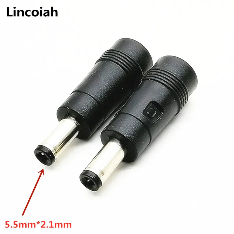 1pcs 4.0x1.7mm female jack to 5.5x2.1mm male plug DC Power Connector Adapter Laptop 4.0*1.7 to 5.5*2.1