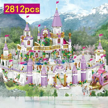 Friends City Castle Dream Fairy Tale Funny Princess Castle Model Building Blocks Girls Figures Educational Toys for Children Gifts