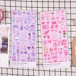 1pcs/1lot Kawaii Stationery Stickers Shine Candy Handbook Sticker Decorative Mobile Stickers Scrapbooking DIY Craft Stickers