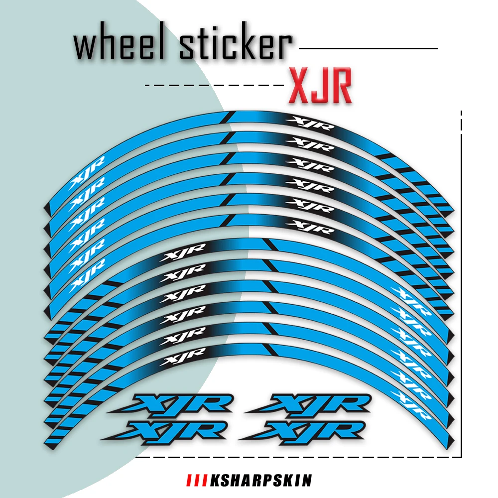 

Motorcycle Reflective stickers moto Rim stripes Decals Wheel Tape decals For Yamaha XJR 400 1200 1300 17inch xjr1300 xjr1200