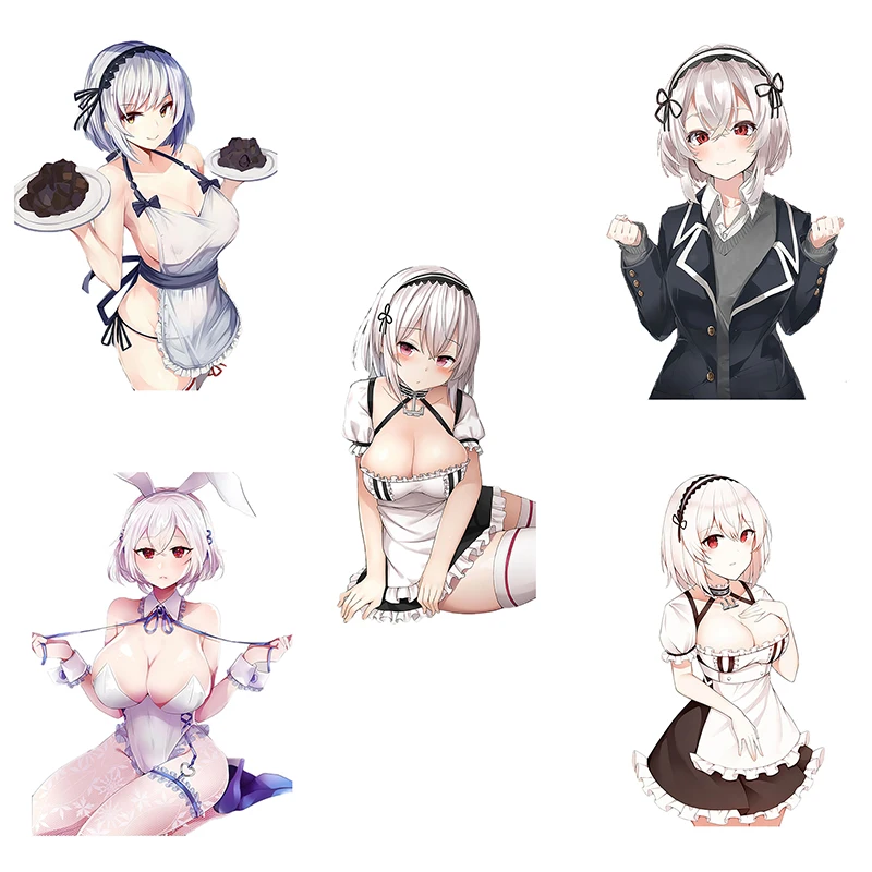 CA93 Azur Lane HMSSirius Sexy Girl PVC Sticker For Car Hood Home Decoration Laptop Refrigerator Toilet Gift Decals