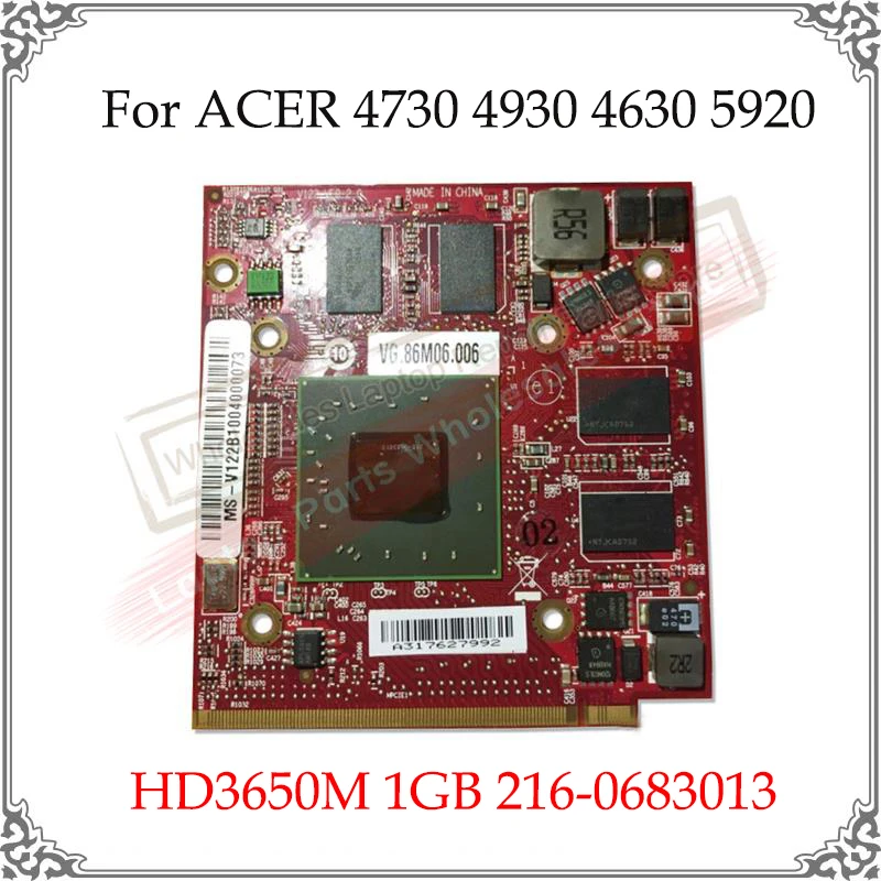 

Original New HD3650M HD 3650M 1GB 216-0683013 Graphic Card For ACER 4730 4930 4630 5920 Display Video Card GPU Replacement