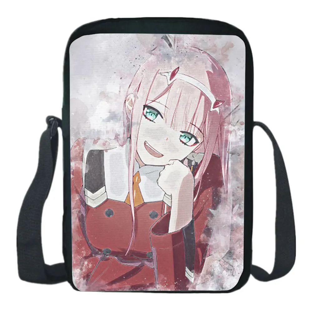 Cartoon Darling In The FranXX Shoulder Bag Canvas School Bag Cosplay Messenger Bag Cartoon Messenger Bag School Bag