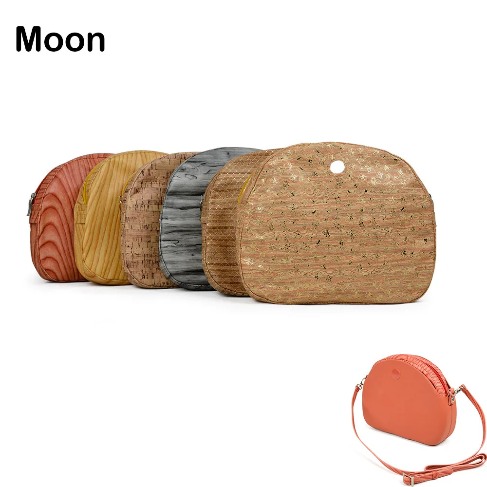 

New Wood Grain Waterproof Pu Leather Inner Pocket Lining for Omoon Light Obag Insert Organizer for O Moon Baby O Bag