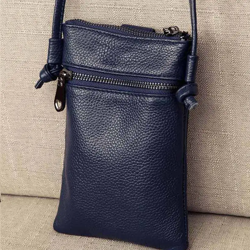 Mini bolsa de embreagem de couro genuíno para mulheres, bolsa de ombro macia, pequenos sacos crossbody, nova chegada, 2022