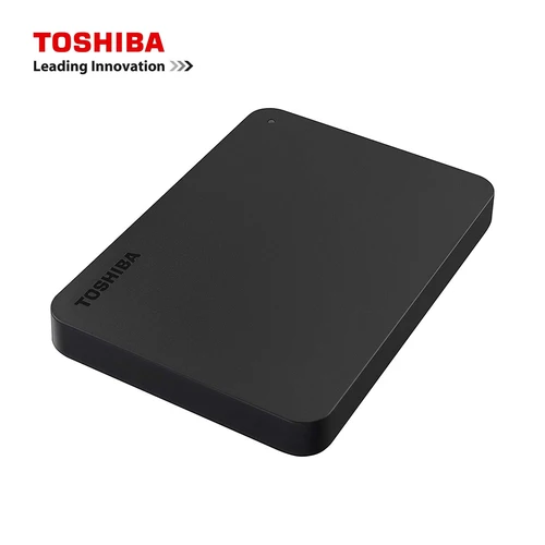 도시바 A3 HDTB410YK3AA 캔버스 기본 1TB 휴대용 외장 하드 드라이브, USB 3.0, 블랙 