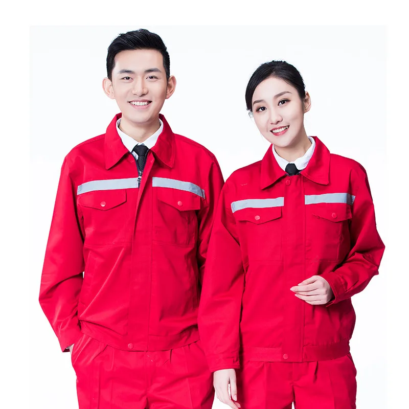 Summer Reflective Work Clothes Men Women Auto Tooling Durable Workshop Installation Highlight Safety Mechanical Labor Coverall