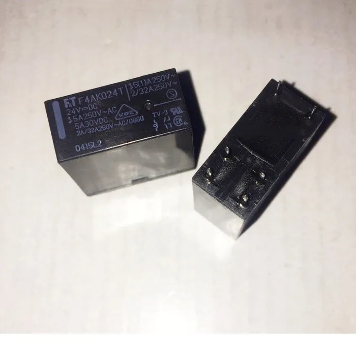 10PCS/lot 100%New Relay 981-2A-24DS 981-2A-24DS-24VDC 981 2A 24DS alternative F4AK024T 6PIN 5A 2 set of normally open