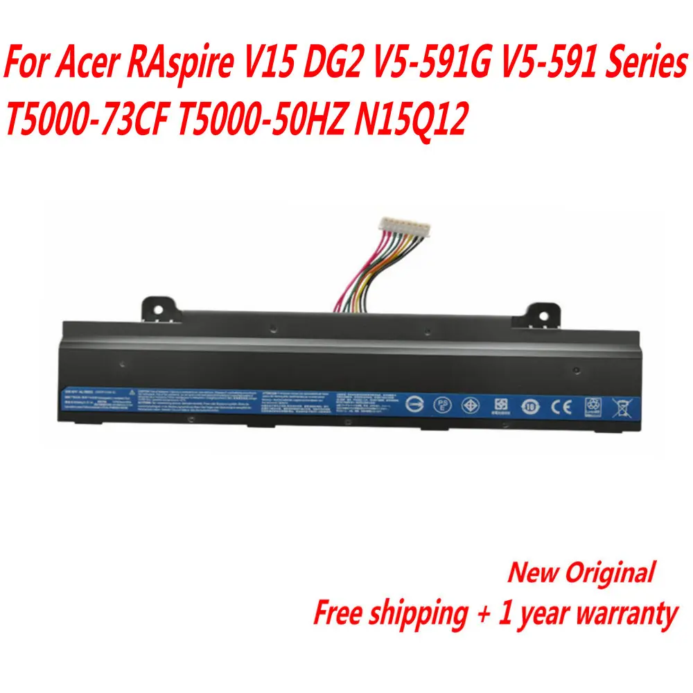 Original AL15B32 Laptop battery For ACER Aspire V15 DG2 V5-591G V5-591 Series T5000-73CF T5000-50HZ N15Q12 11.1V 5040mAh