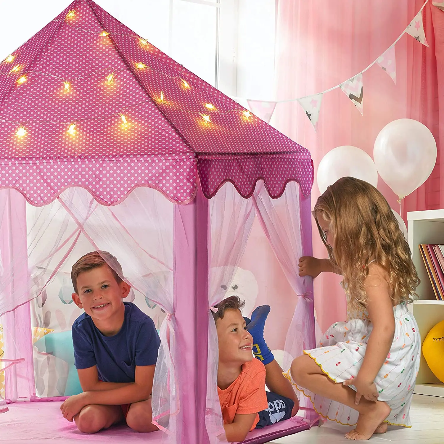 Portable Kids Toy Tipi Tent Ball Pool Princess Girl Castle Play House Children Small House Folding Playtent Baby Beach Tent