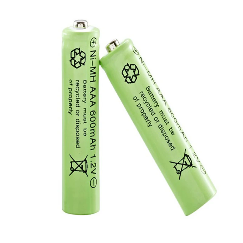 1.2V AAA 600mAh NiMH Rechargeable Batteries for Electric Remote Control Car Toys RC Usage Long-Lasting High-Quality AA Batteries