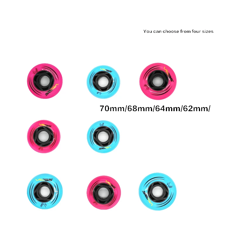 85A Original SEBA Slalom Inline Skates Wheel for Kids 62mm 64mm 68mm 70mm Adults 72mm 76mm 80mm Roller Skating Tyre 8 pcs/lot
