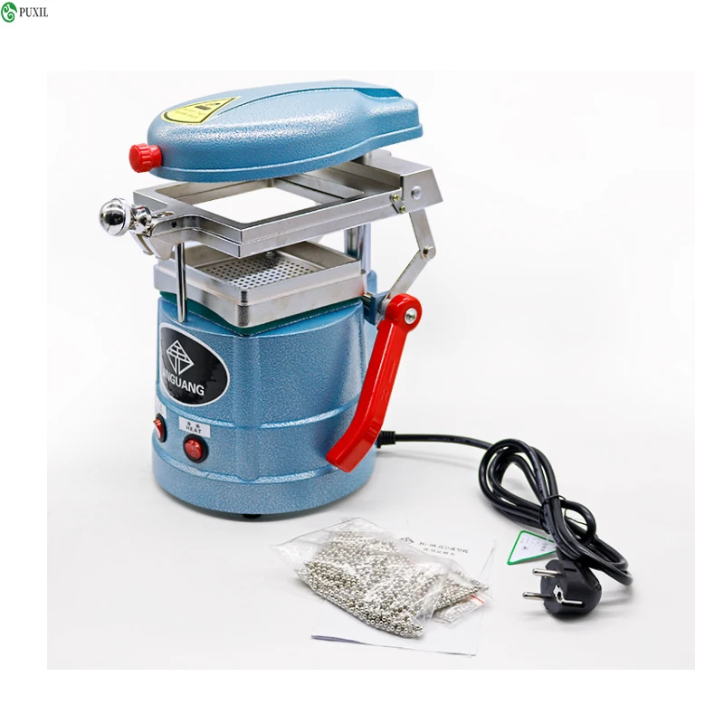 1000W Dental Vacuum Former Forming and Molding Machine Heat Steel Ball Lab Equipment Supply Laminating Machine