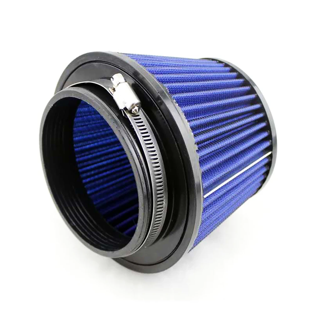 115mm Air Filter Car Intake Reusable Modified Mushroom Head Air Filter Universal Style Auto Car Accessiores red blue