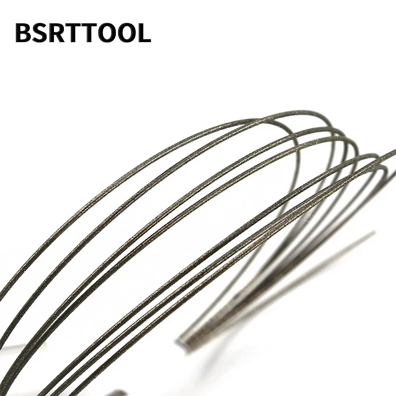 BSRTTOOL 1mm Superfine Diamond Cutting Wire DIY Tool Coping Saw Blades Jade Metal Marble Granite Stone Glass Wood Jewelry