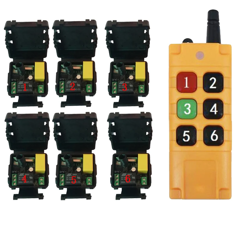 2000m AC 220 V 1CH 1 CH 10A Bezprzewodowy zdalnie sterowany włącznik światła LED Wyjście przekaźnikowe Nadajnik radiowy RF i odbiornik 433 MHz