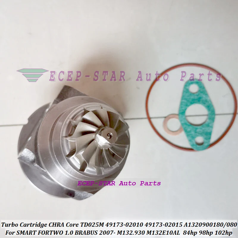 Turbo Cartridge CHRA TD025M 49173-02010 A1320900180 For Smart M CC Fortwo M 132E10AL 3B21 M132.930 M132E10AL 62KW 84HP 1.0L 999c