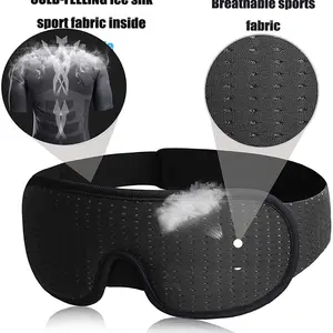 3D sleep mask, soft padded fabric cover, shadow eye pitch, light blockade 10 Main Sales Sale for Sleep - №8