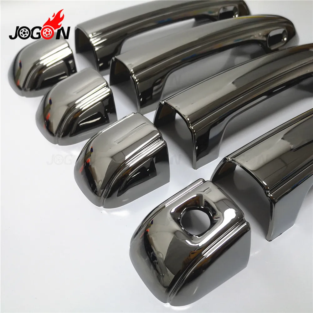 8pcs Advanced plating material  Black titanium  Door Handle Cover Trim For Lexus LX570 LX 570 2016 2017 2018 Facelift