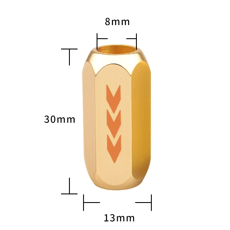 4Pcs HiFi audio pure copper gold-plated straight-through branching ring signal cable shield anti-electronic interference