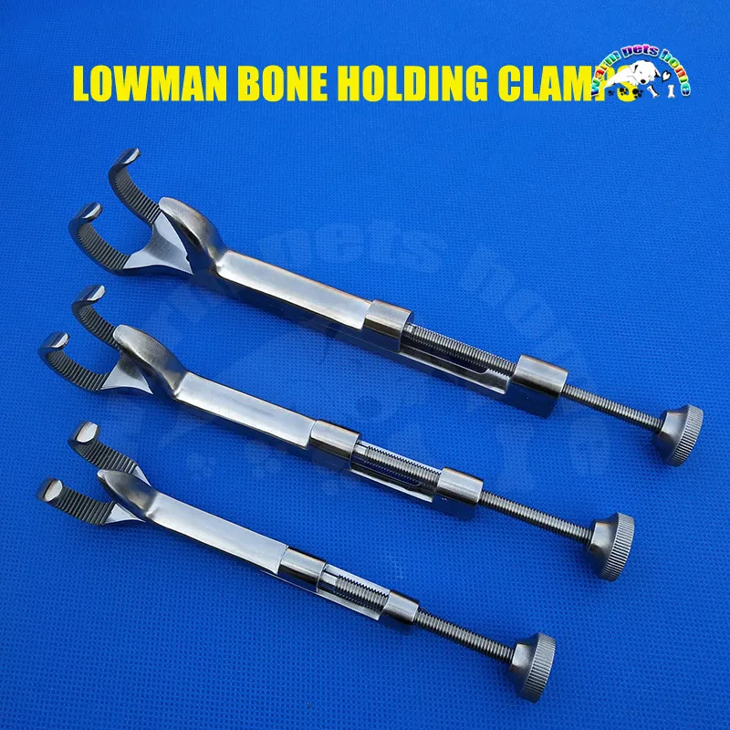 Lowman Bone Holding Clamps Bone Holding Forceps Three Prong Orthopedic Instruments Bone Holder Veterinary Tools