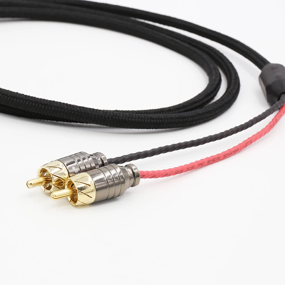 محول ذكر للتلفزيون مكبر صوت الفيديو ، كابل الصوت ، HiFi ، من من من إلى 2RCA ، Aux ، مقبس إلى 2 RCA