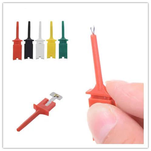 10pcs/set Test Hook SMD IC 6 Colors Clip Grabbers Test Probe