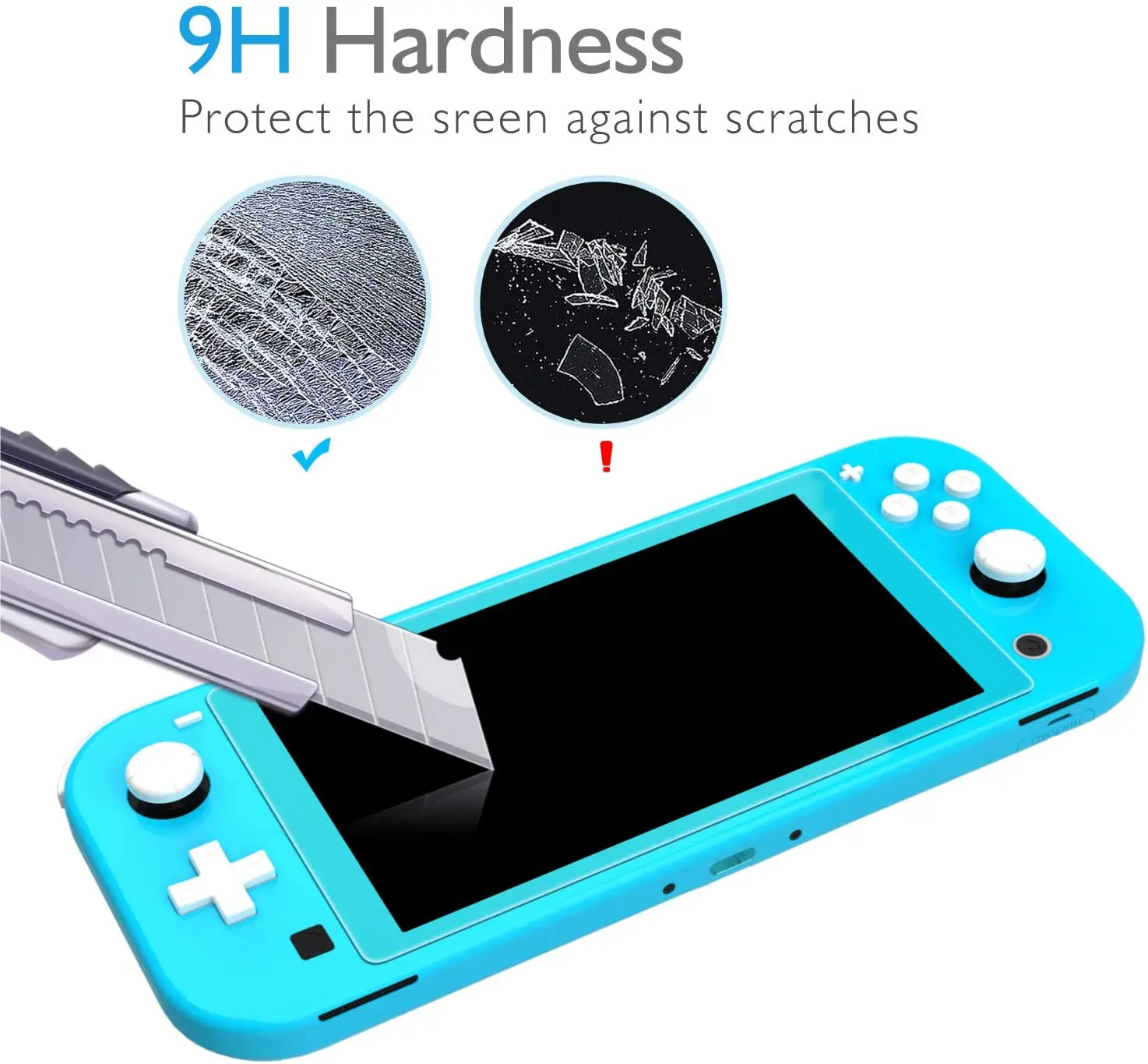 Mooroer-funda protectora de pantalla Compatible con Nintendo Switch Lite, carcasa protectora completa para Nintendo Switch Lite