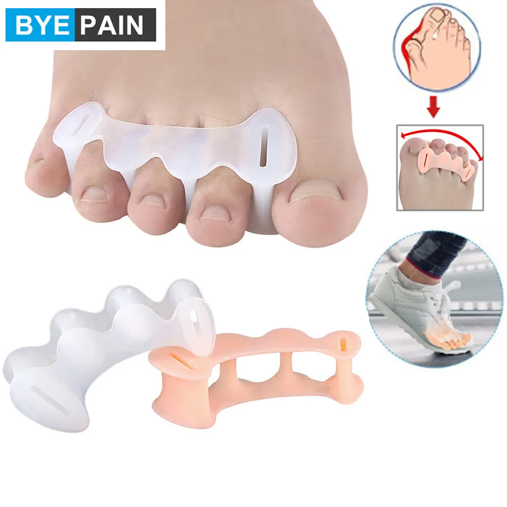 1Pair BYEPAIN Toes Bunion Corrector Hallux Valgus Corrector Splint Toes Straighteners Pain Relief