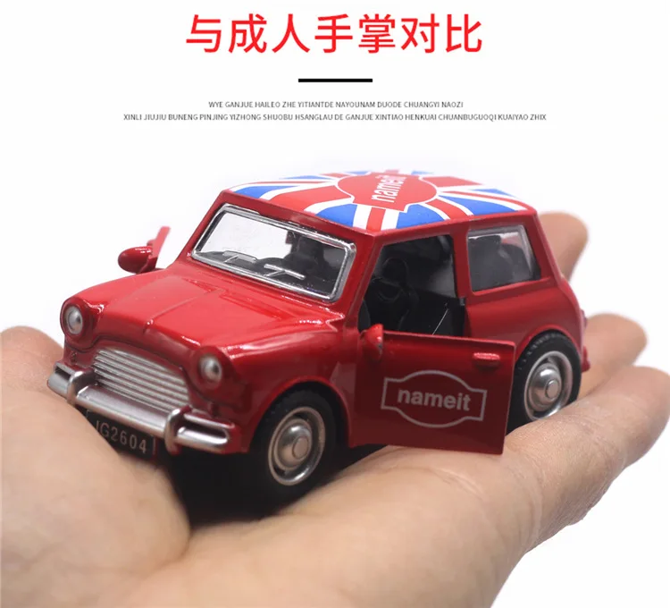 New arrival Multicolor 1:43 Scale Mini Cooper S Alloy Die cast Car Model With Pull Back Toys For Birthday Gift Toy Collection