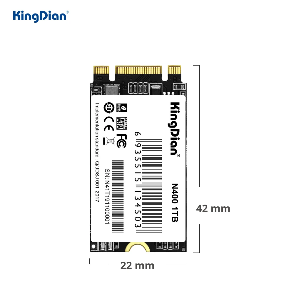 KingDian 128GB 256GB 512GB 1TB 2TB ssd m2 2242 NGFF M2 SSD SATA HDD 2242mm Hard Drive for laptop Jumper 3 pro