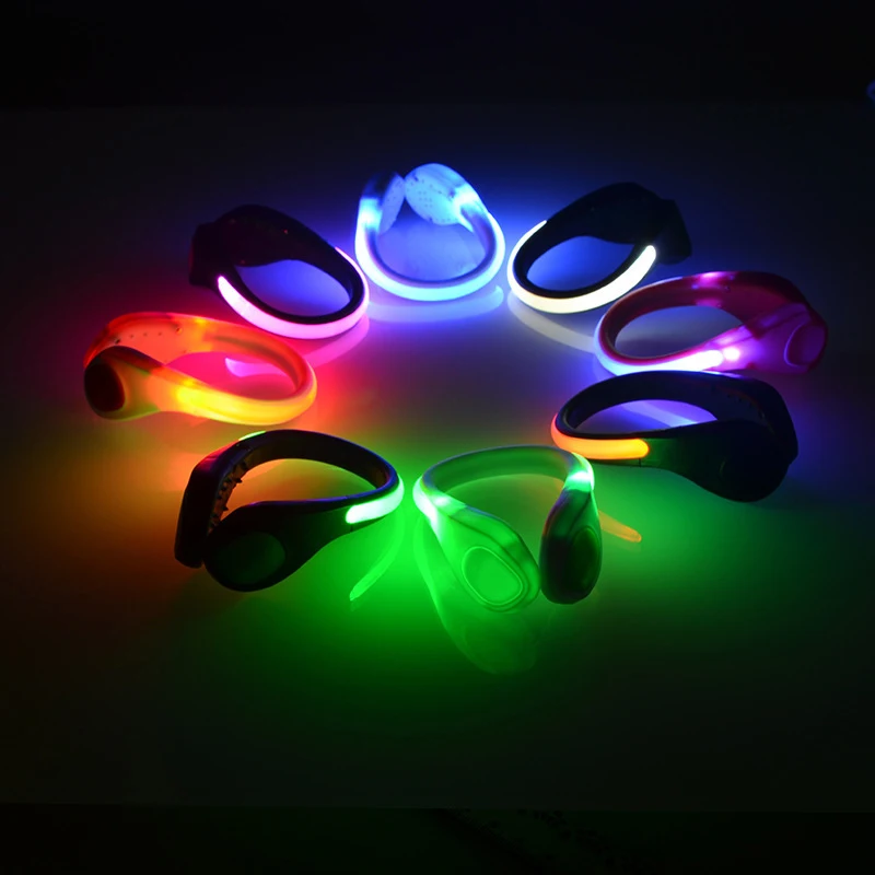 2/4/10PC Mini Shoe Clip Light Night Running Cycling Bicycle Safety Warning LED Luminous Strong Light Outdoor Sports Warning Lamp