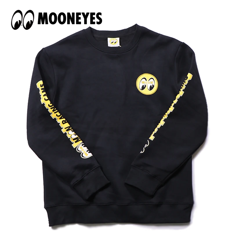 Hip Hop Mooneyes Moon Eyes Winter Fleece Hoodie For Men T shirt Pullover Thick Loose Women Fleeces Sweatshirt Casual Coat