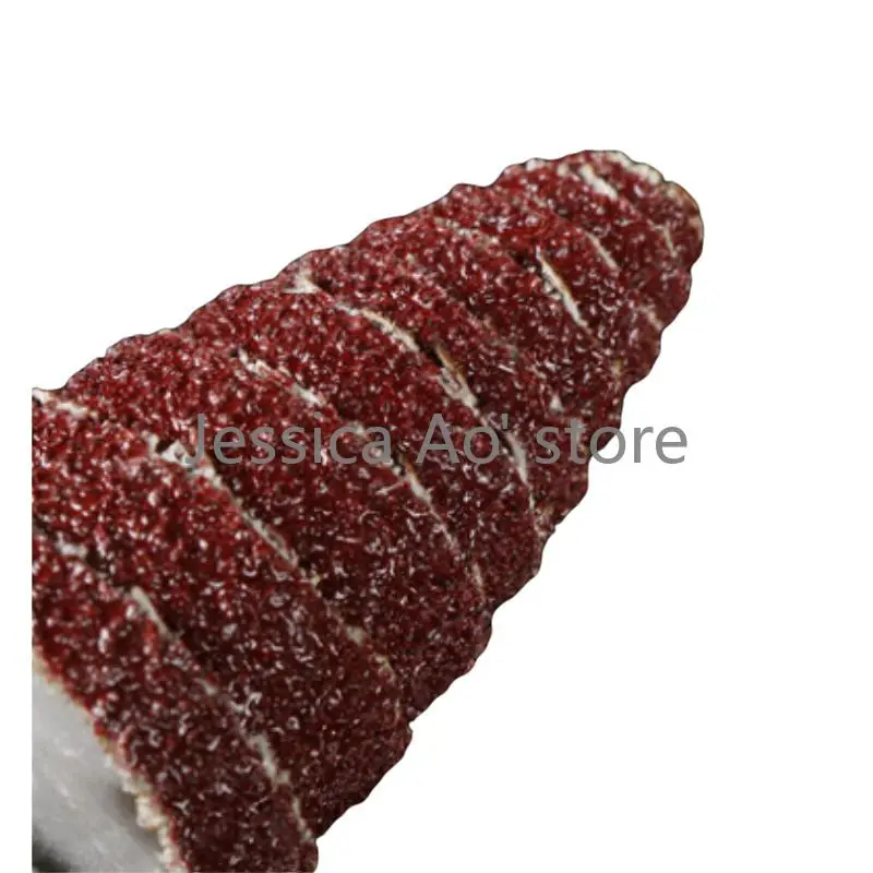 10pcs 10-30mm 80 Grit Coarse Sand Sand Paper Cone Shape Electric Grinding Wheel Polishing Wood Abrasive Cloth Metal Sandpaper