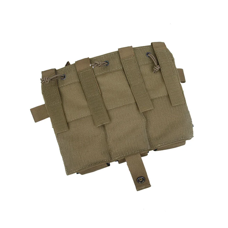 Imagem -03 - Triplo Mag Bolsa Bolsa para Colete Tático cb rg Jpc2.0 Avs Spc Molle m4 Triplo Painel Frontal