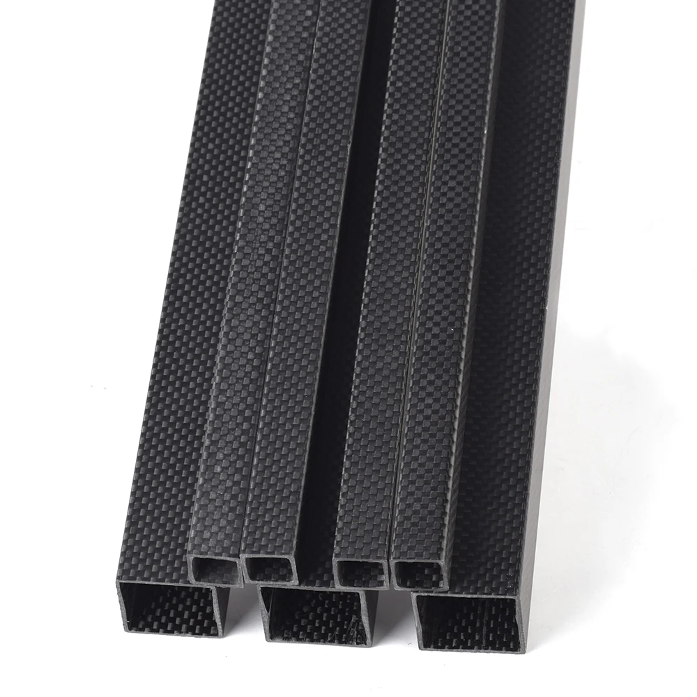 1Pcs Surface Plain Matte Length800mm OD8mm 10mm 12mm 15mm 20mm 25mm 30mm 35mm 36mm 40mm 3K Carbon Fiber Rectangular Square Tube